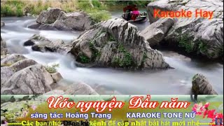 Karaoke Ước Nguyện Đầu Năm | Tone Nữ