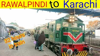 Rawalpindi to Karachi train | Hazara express train | Pakistan railways