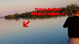 Fishing for redfish in Florida - Mosquito Lagoon