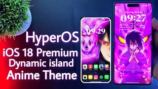 HyperOS + iOS 18 Premium Theme For Any Xiaomi Device's | iOS 18 Dynamic Island | #hyperos #ios