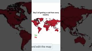 Day 2 of getting a sub from every country #subscribe #shorts #countries #views #geography