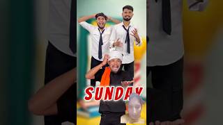 Sunday ko kon school jata h 😂 #shorts #trending #funny #comedy #ytshots #viral