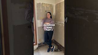 Bathroom Renovation Part 2 - Removing Tiles & Damage #homediy