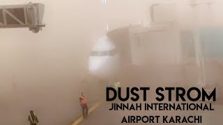 Dust strom at Jinnah International airport Karachi  | impacts of cyclone tauktae | #tauktae #karachi