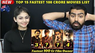 Top 15 Fastest 100 Crore Movies In South India List | Prabhas, Vijay, Mahesh Babu, Rajinikanth |