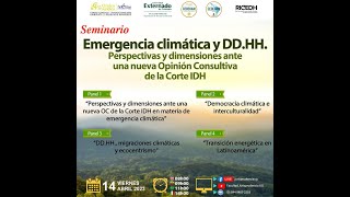 Intervención Dr. Michele Carducci - Seminario Emergencia Climática y DD HH