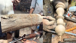 Very The Amazing Creative Idea Woodturning - Simple Wood Fire Turned To The Most Beautiful Style.