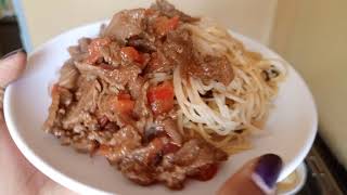 beef and pasta for dinner / trying out Italian pasta spices 🤪 #food #viral #foodie