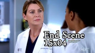 Grey's Anatomy 15x04 Ending Scene Maggie Tells Meredith That Teddy is Pregnant with Owen's Baby