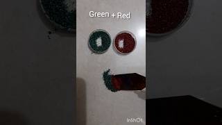 Glitter mixing #shorts#green+red