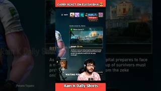 @CarryMinati React On @ElvishYadavVlogsBhai 😎 #shorts #shortvideo