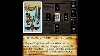 Celtic Cross Wealth: Two of Cups - Position 1 Reversed - Financial Disagreements