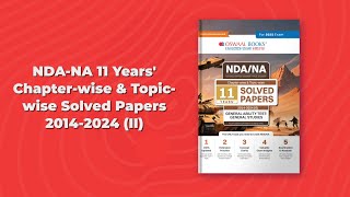 NDA-NA Chapter-wise & Topic-wise 11 Years' Solved Papers | Oswaal Books