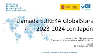 Webinario llamada Eureka Globalstars con Japón 2023-2024