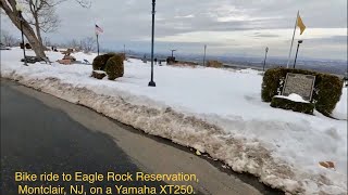 Bike Ride - Yamaha XT250 - Eagle Rock Observation Deck in Montclair, NJ