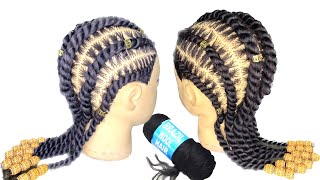 Omg! She Broke The Code With This Beautiful Flat Twist With Brazilian Wool/stitch Flat Twist!