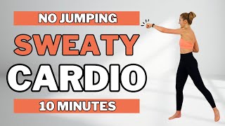 🔥10 Min Sweaty Cardio Workout🔥NO JUMPING🔥Fat Burner🔥No Equipment🔥Low Impact Workout🔥