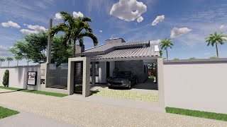 Casa 8x25 - 56m² - Proj Kaunas