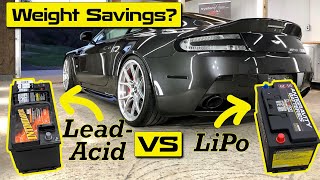 My V12 Vantage goes on a Lithium diet: I install an AntiGravity LiPo Battery!