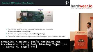 Breaking A Recent SoC’s Hardware AES Accelerator Using Body Biasing Injection by Karim M. Abdellatif