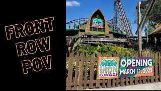 Iron Gwazi at Bush Gardens in Tampa Bay, Florida a Front Row POV