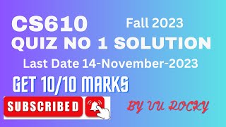 CS610 Quiz No 1 Solve By VU Rocky Get 10/10 || CS610 Computer Networks Quiz 1 Solution Fall 2023