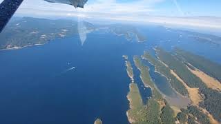 Vancouver to Victoria BC, Canada flight in the seaplane.