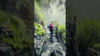 H O T   W A T E R F A L L... #gunung hiking #tracking #nature #mountain #waterfall #curug