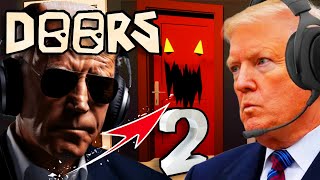 US Presidents Play Roblox Doors at Donald's House 2 | Biden vs Trump