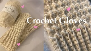 Crochet Fingerless Gloves | beginner friendly