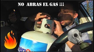 CONDUCTOR DE UBER INTENTA SUICIDARSE CON UN TANQUE DE GAS Y PASA ESTO.....