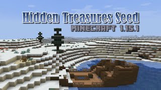 Minecraft 1.15.1 Seed: Ship in a Snowy Biome and Hidden Treasures