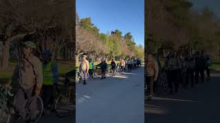 Concentración de  Ciclistas en Local Lo Herrera, perteneciente a la IEP Calera de Tango, Chile.