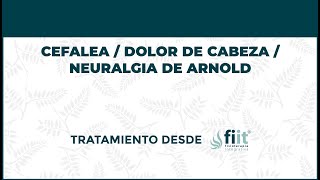 Cefalea, Dolor de Cabeza y Neuralgia de Arnold. Fisioterapia - FisioClinics Barcelona, Barna