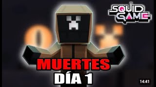 TODAS LAS MUERTES DE SQUID CRAFT GAME 3 DÍA 1