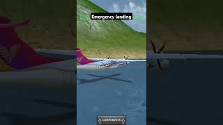 engine failure sea landing#aviation #turbopropflightsimulator #planeaccident #landing