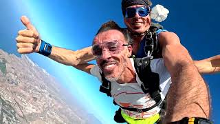 Valentin First Skydive! Tandem Jump from 10000 feet at iJump Gran Canaria