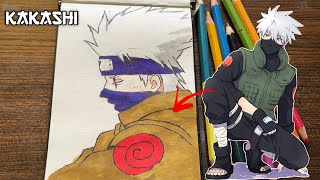 Kakashi hatake drawing ❤️‍🩹🥹 || Naruto drawing || anime drawing #anime #art #drawing #shorts