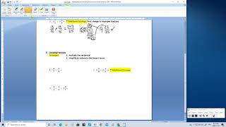 Dividing Fractions