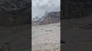 walking on the frozen glaciers the best experience #nepal #himalayas #snow #glacier