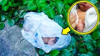 A woman HEARS CRYING INSIDE A BAG and is SPOTLESS with what she finds!