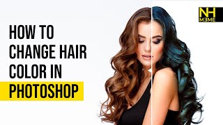 Change Hair Color in Photoshop: Fast and Easy! | #learning #haircolorchange #colorchange #haircolor