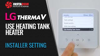 Use heating tank heater | LG Therma V heat pump | Installer setting  | 4/34