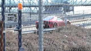 Ferrari 430 Scuderia going on the ferry.