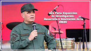 🔴Palabras del GJ Vladimir Padrino con motivo a la 1era Feria Exposición de Investigación de la UMBV🔴