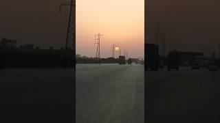 Sunset 😎 Highway 🛣️ #shortvideo #viralshorts #travel