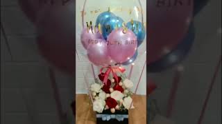 DIY| Hot Air Balloon with Flowers in a Box