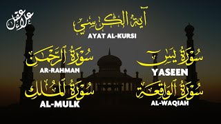 تلاوة خاشعة | آية الكرسي يس الرحمن الواقعة الملك Surah Yasin Alrahman Ayat Alkursi Alwaqeah Almulk