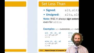 DDCA Ch6 - Part 21: Signed and Unsigned RISC-V Instructions