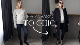 The chic outfit recipe | 5 basic autumn looks turned more chic